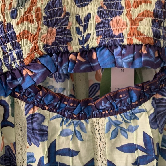 Women’s Farm Rio keyhole Ruffle Top Sz Med - Picture 5 of 12